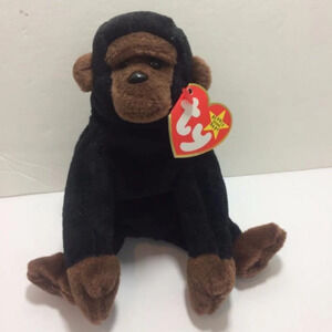 Ty Beanie Baby CONGO THE GORILLA 11-9-1996 Style 4160 PVC NO STAR RARE ERRORS